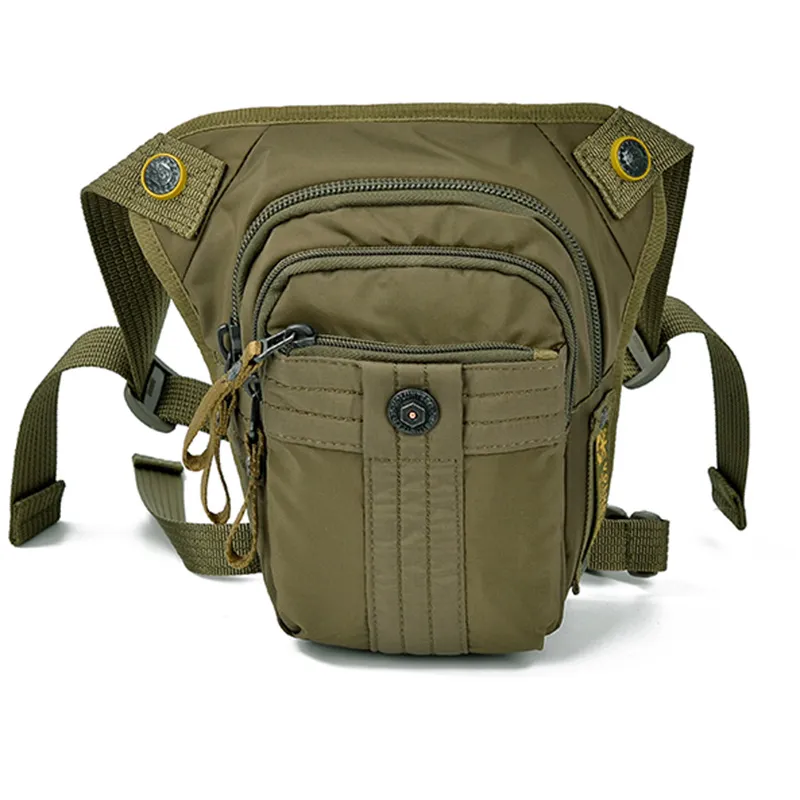 Homens oxford cinto de cinto de maço coxa saco de motocicleta motocicleta viagens à prova d'água de assalto militar mensageiro Hip Drop Fanny Leg Bag