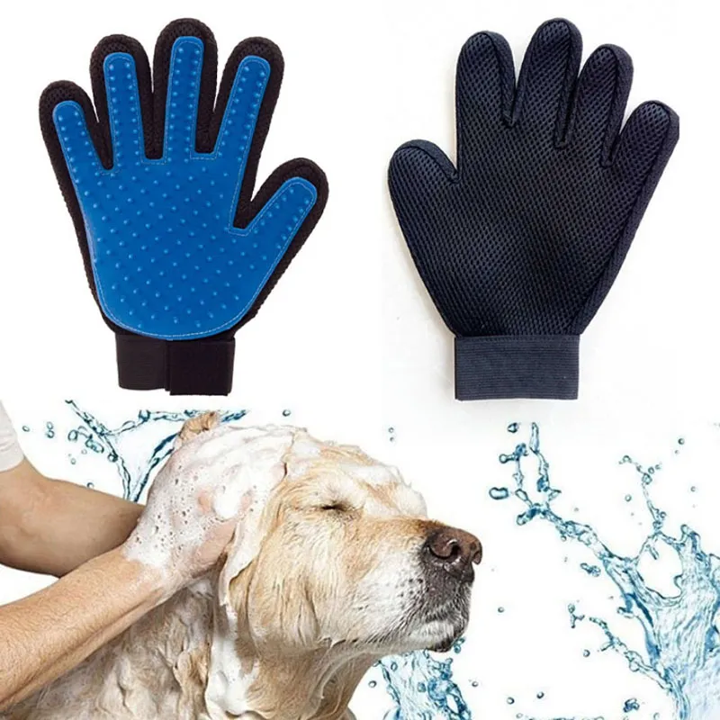 Pet Glove Dogs Cat Grooming Products Silicone Cats Brush Combs Gloves Dog Combs for Pets Pets Bath Massage Hair Remover Brush