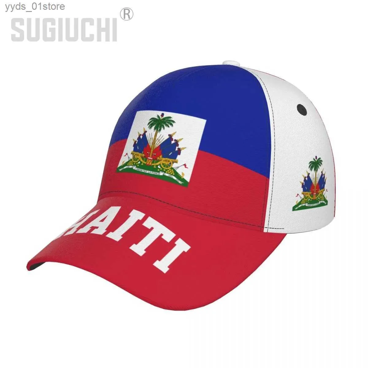 Ball Caps Unisex Haitian Flag Гаитянский взрослый бейсбол C Патриотическая шляпа подходит для бейсбольных футбольных мужских и женских фанатов L46