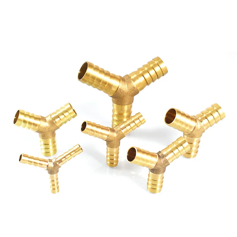 Brass Pipe Fitting 2/3/4 Way 6mm 8mm 10mm 12mm 16mm 19mm Hose Copper Pagoda Water Tube Fittings For Gas/Water Tube