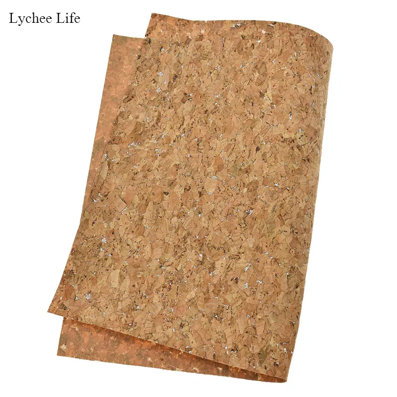 Lychee Life Autrasion-Resistent Vintage A4 Diy Cork Tyg Diy Plagment Sy Dekor Hem Tecido Handmade dekoration