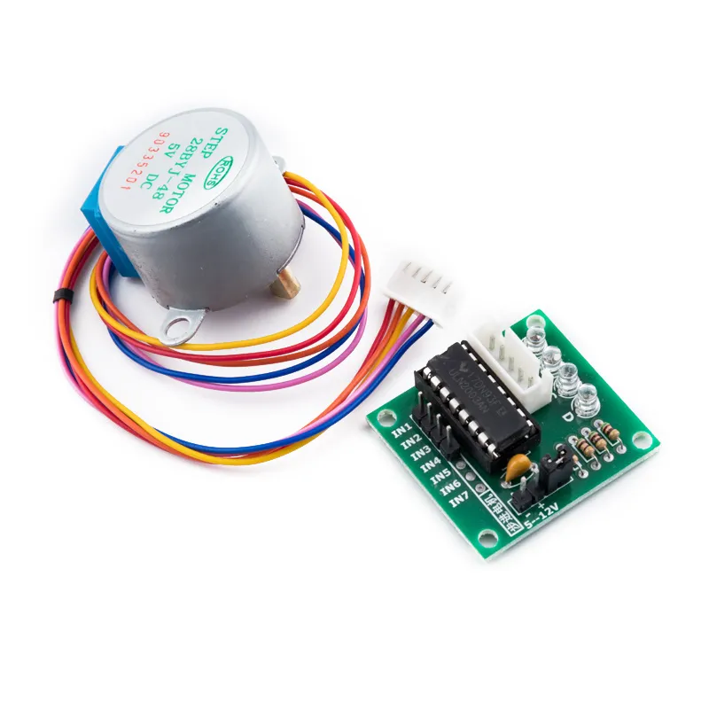 28BYJ-48 5V 4 fase DC Gear Motor paso a paso + placa de controlador ULN2003 para Arduino DIY Kit