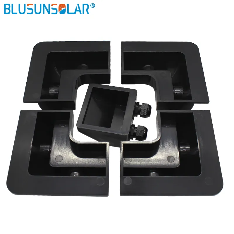 High Quality 10 Set Lot Black Color Abs Solar Painel de Solar Painel Sistema de Montagem para Caravana Motor Home RV