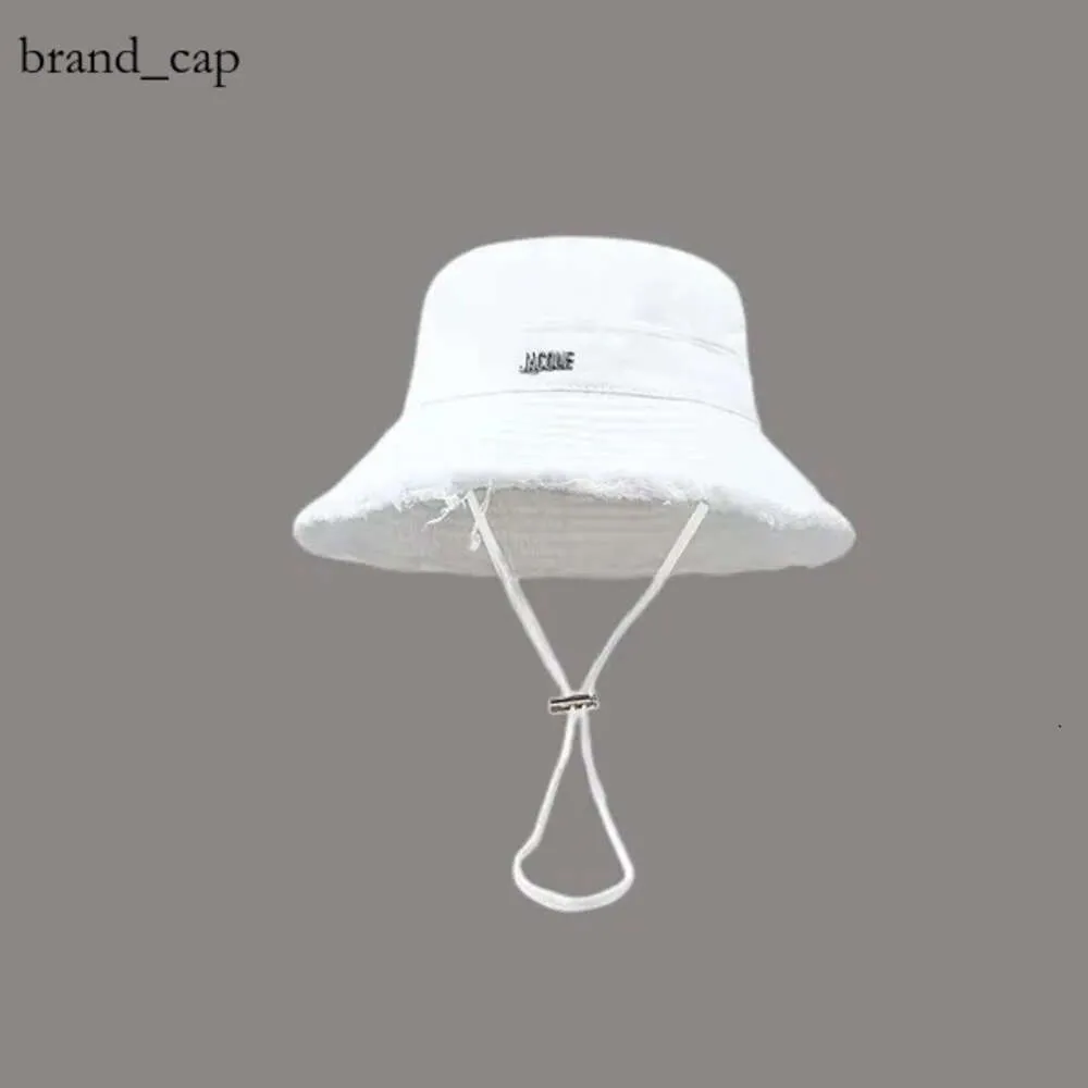 Jacquemes Hat Designer emmer hoed voor vrouw brede hoed Fisherman Summer Le Bob Jacquemly Paraplu Outdoor Travel Casual Cap 6695
