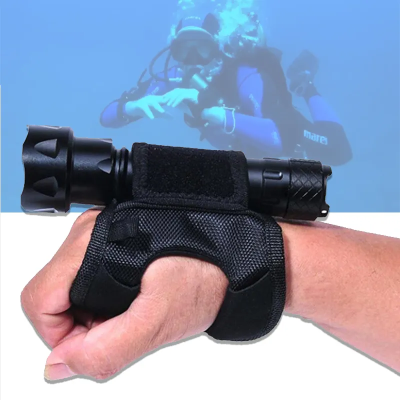 Diving Flashlight Glove Hands-Free Flashlight Holder Universal Adjustable Wrist Strap Scuba Dive Lights Accessories Flashlight Holster Flashlight Arm