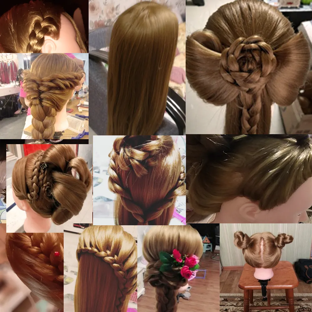 Heverland Head Dolls Hairdressers Синтетические волосы манекен
