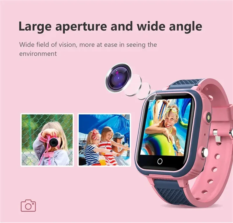 4G Kids Smart Watch Phone GPS Tracker Children Watch Waterproof Video Call Remote Listen GPS LBS WIFI With Hebrew Clock CE L21