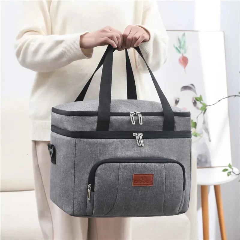 Insulated Lunch Bag For Women Large Capacity Thermal Picnic Box With ...