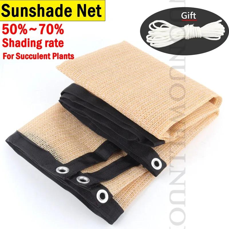 Hi-Quality Anti-UV Gardening Sun Shade Net 50~70% Shading Rate Succulent Plants Sunshade Sails Outdoor Sunshade Net