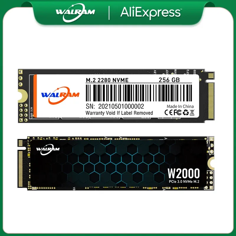 DRIVE WALRAM SSD 1TB M.2 PCIE NVME SSD128GB 512GB M.2 2280 PCIE SSD SSD HARD ARTEN DISK Interne vaste toestanden voor desktop laptopcomputer