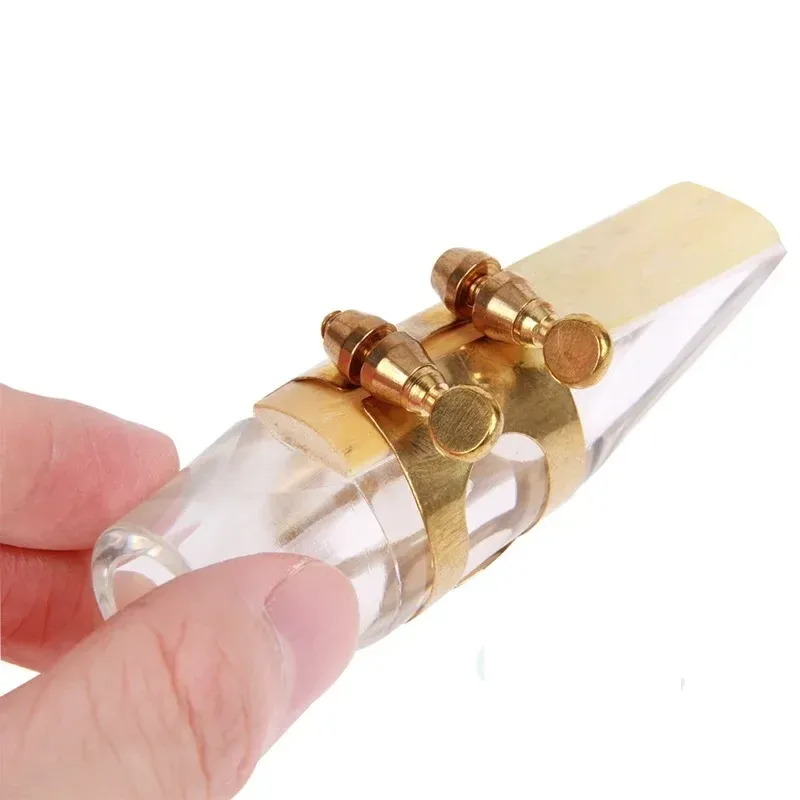 Professional ABS Plastic Mouthpiece For Alto Saxophone Transparent Lightweight Alto Sax 90mm + Clip Reed