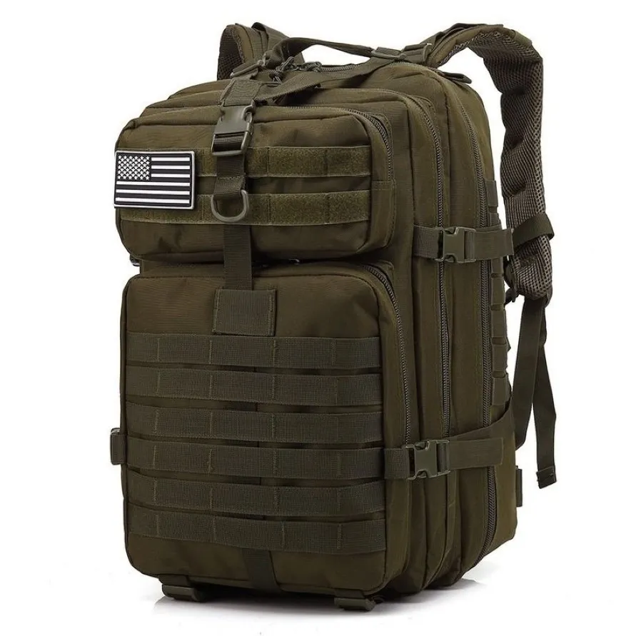 50L große Kapazität Man Armee Taktische Rucksäcke Militärangehörige Sturmtaschen im Freien 3p Molle Pack für Trekking -Camping -Jagdtasche2462