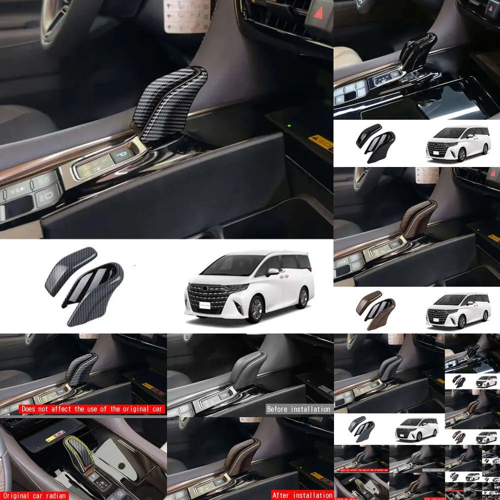 Toyota Alphard Vellfire 40 Series 2023 2024 시프트 노브 기어 헤드 커버 LHD RHD 스타일링 자동차 인테리어 액세서리 새 새로