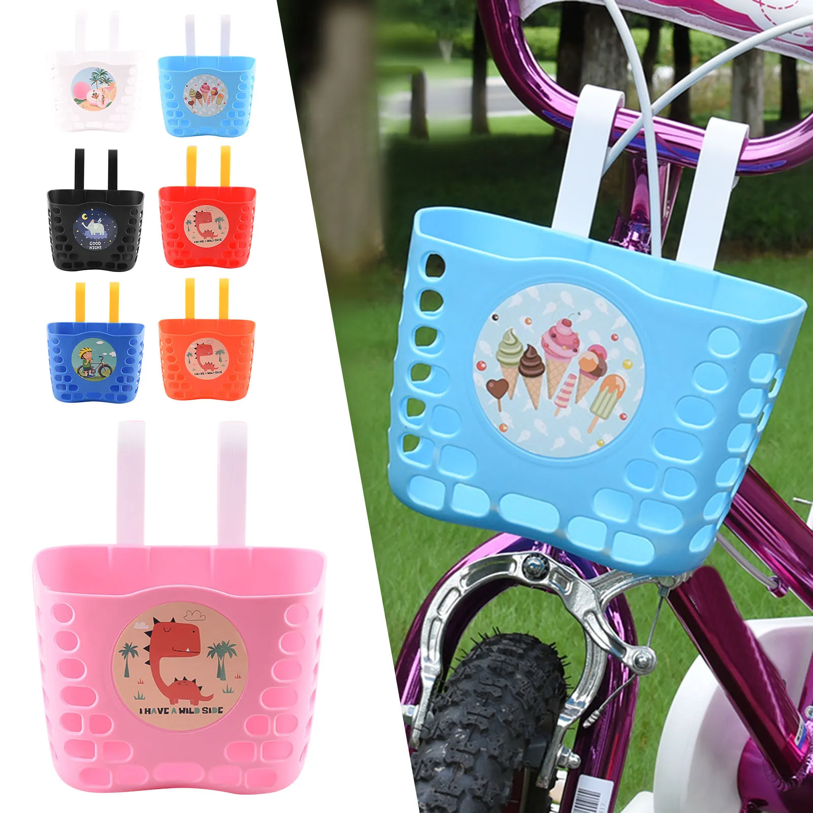 Mipcase Panier De Rangement Coloré Pour Guidon De Vélo Pour Enfants