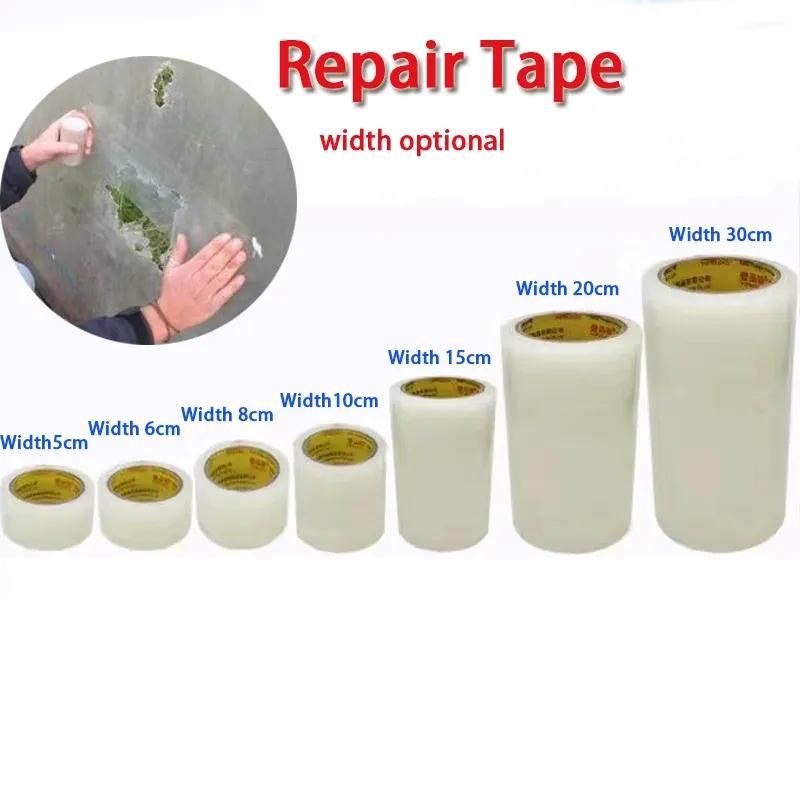 20 m/rotolo di riparazione serra del nastro adesivo per esterni adesivi trasparenti a serra coperte di polietilene resistenti ai ra resistenti ai ra resistenti