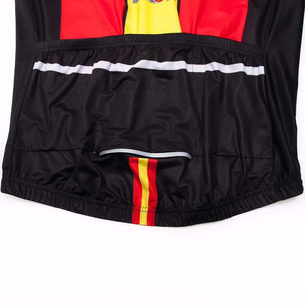 2019 Spanien Cycling Jersey sätter mäns cykeltröja Bib Shorts Suit Mtb Klädskjortor Team Maillot Ciclismo Mountain Road Top Red Red