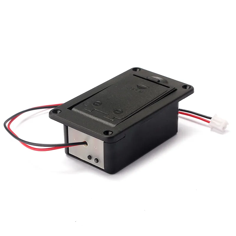 1 st 9V batterilhållare för falllådan för gitarrbas aktiv pickupkontakt