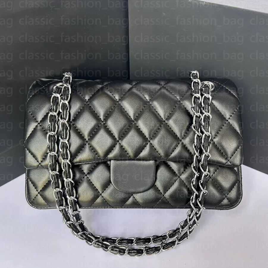 CHAIN SHOULDER BAG 24 IN BLACK PATENT SMOOTH LAMBSKIN main image 0