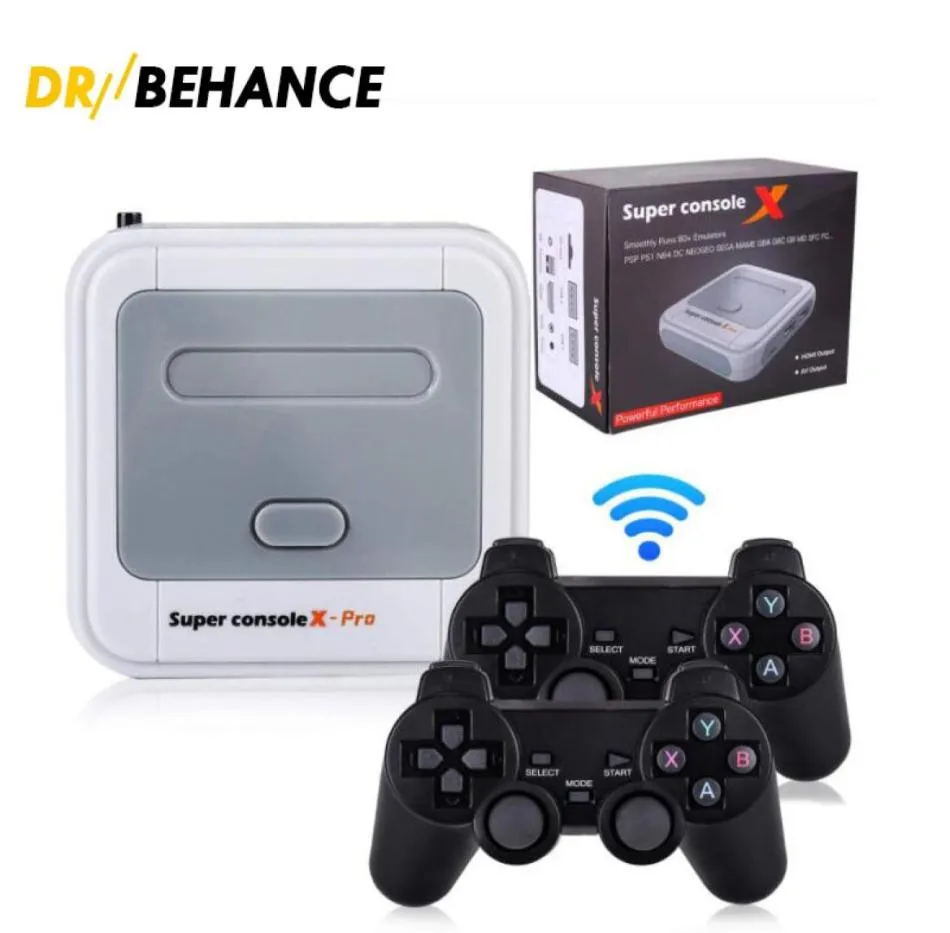 Super console x pro HD 4K HDTV Output 64G Mini Portable Arcade Kids Retro Game Emulator Consoles can store 50K Games 6700471