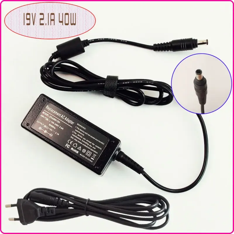 Adapter For Samsung NF210 NPN310 NTN150 NPNF210 NPN130 Laptop Netbook Ac Adapter Power Supply Charger 19V 2.1A