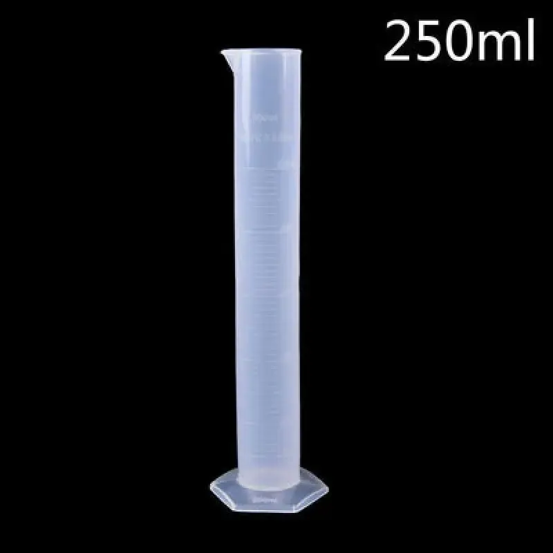 Cylindre de mesure en plastique Test de bocal de tube d'essai liquide gradué