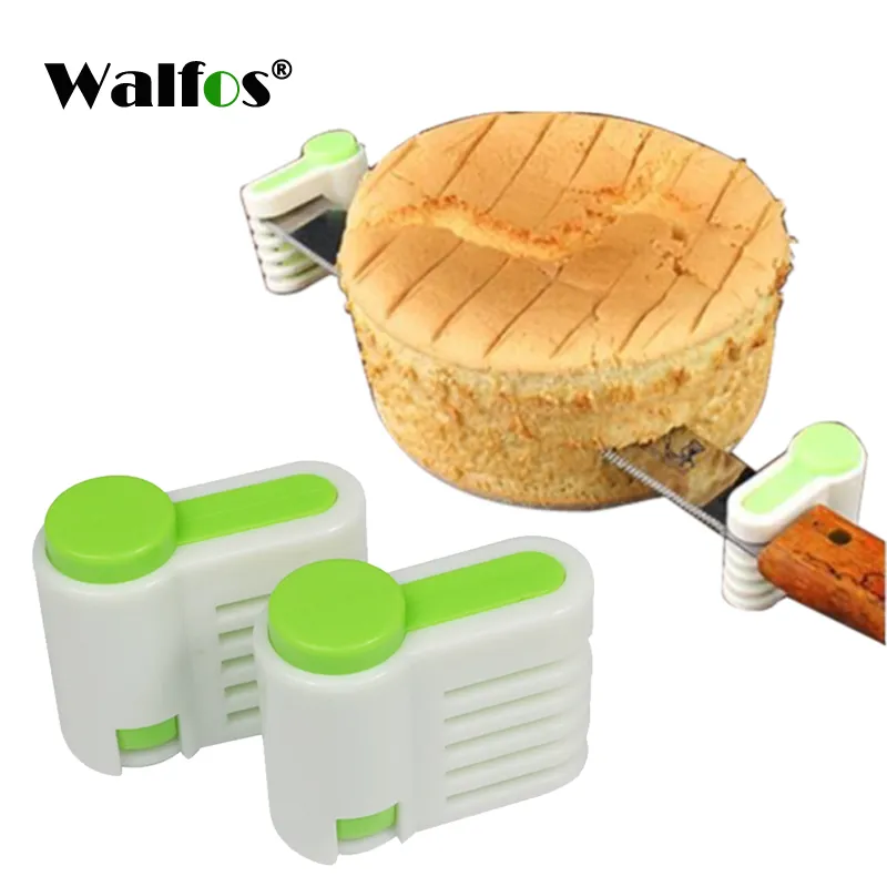 Walfos 2 кусочки 5 слоев хлеб Slicer Food-Grade Пластиковый торт хлеб.