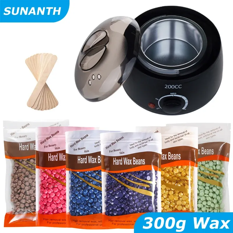 Verwarmingswasmachine voor ontharing van de ontharing Waxverwarming en bonen Kit Depilatory Epilator Waxmelt Pot Paraffine Warmer verwarmingsmachine