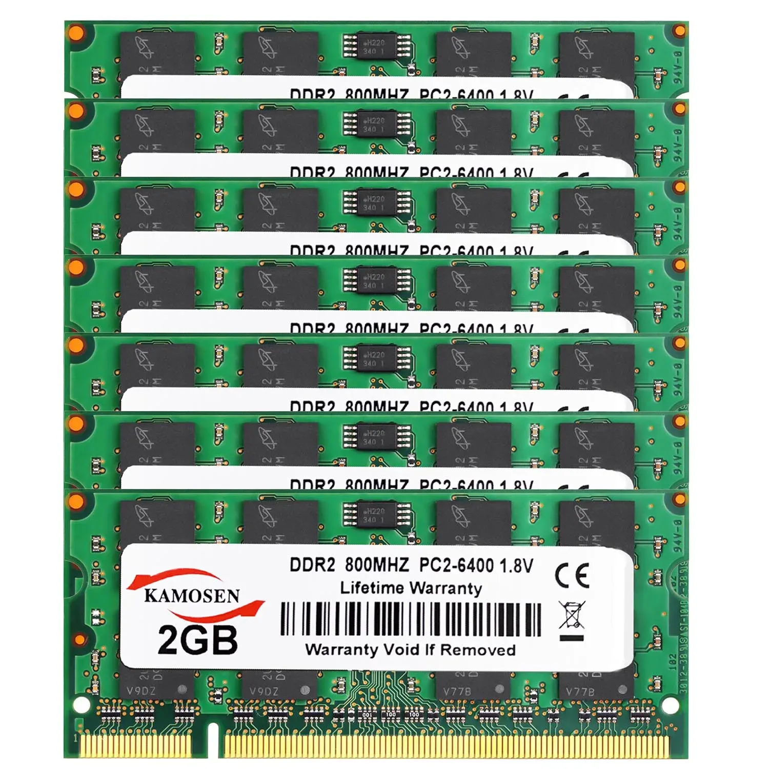 RAMs Pack of 10 2GB PC25300S DDR2 667MHz 204pin 1.8V SODIMM RAM notebook computer memory supports dual channels