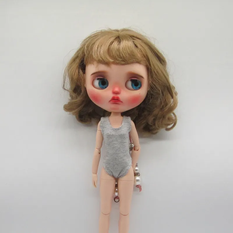 Handmade Blyth Clothes Bodysuit One-Piece Vest Basic Style Swimsuit for Blythe Barbie OB22 OB24 Azone Doll Accessories