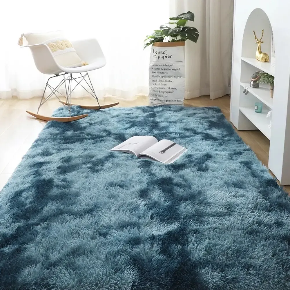 Wohnzimmer großer Teppich 160x230 Weiches und flauschiges langes Haar Teppiche Korridor Balkon Waschküche Schlafzimmer Tatami Nicht-Schlupfmatten