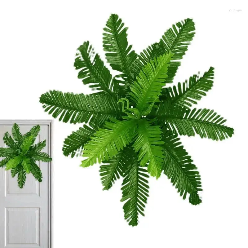 Decorative Flowers Artificial Fern Plants Bushes Realistic Non Fading Faux Fo Home Garden Decor Wedding Party Decoration Accessories