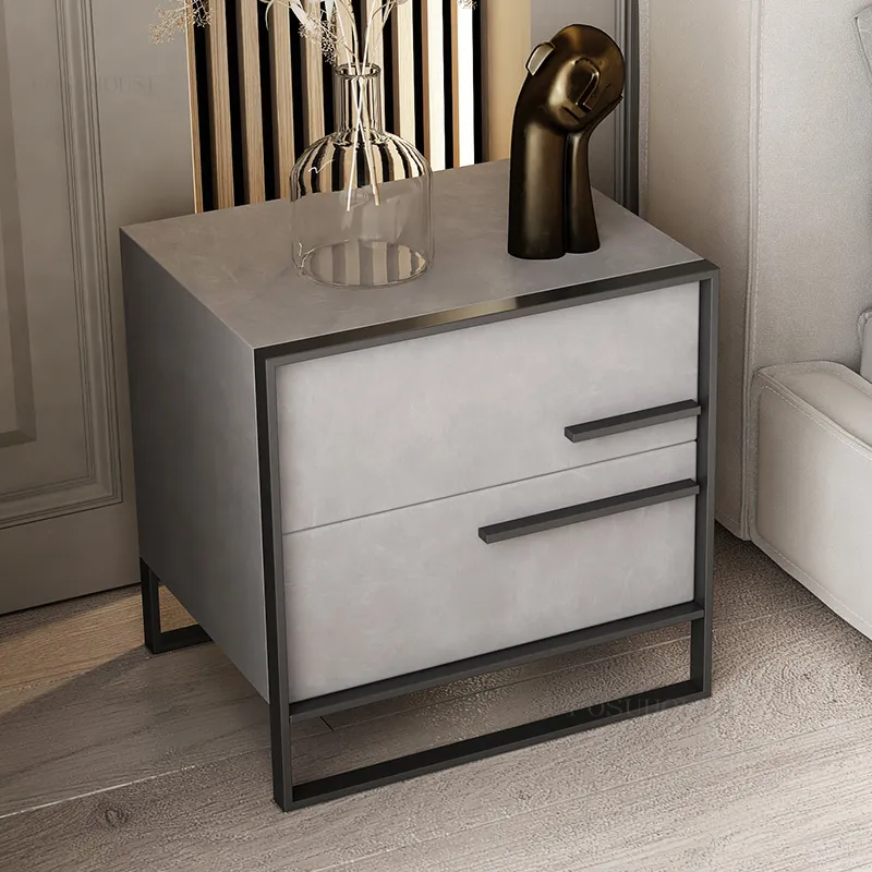 Nordic Solid Wood Nightstands الحد الأدنى أثاث غرفة نوم حديث