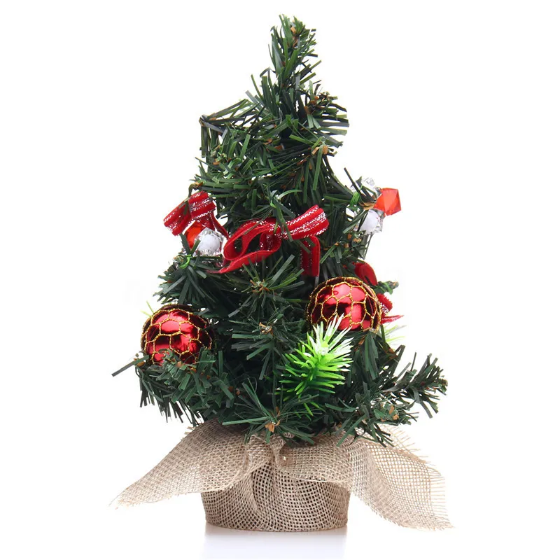 JX-LCLYL Mini Christmas Pine Tree Festival Party Ornaments Xmas Home Office Decor