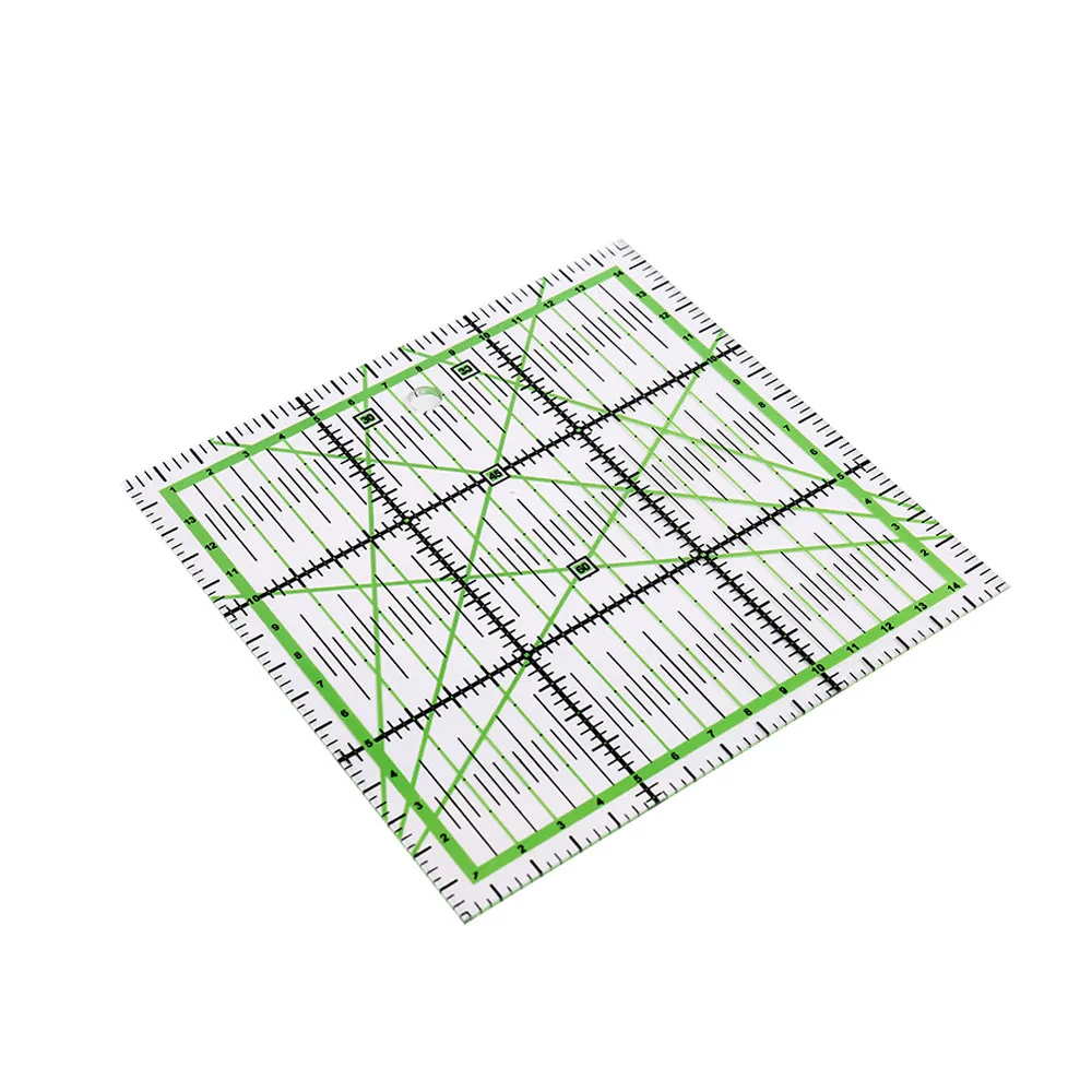 Панчание швейные линейки Inne 15 см. Квадратные прозрачные инструменты измерения