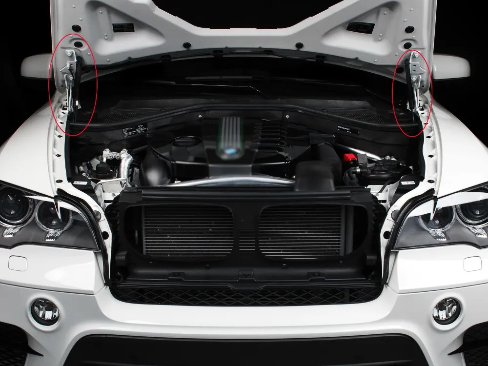 thumbnail image 2 of 2x Front Hood Lift Support Struts For 2007-2013 BMW X5 – Gas Spring Shocks 2 of 6