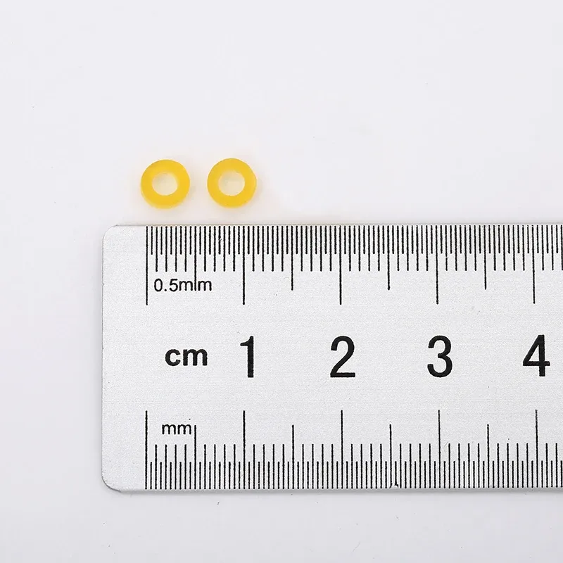 Pequenos elásticos de borracha de borracha isca granular estressável o anéis de pesca 3*53*5mm