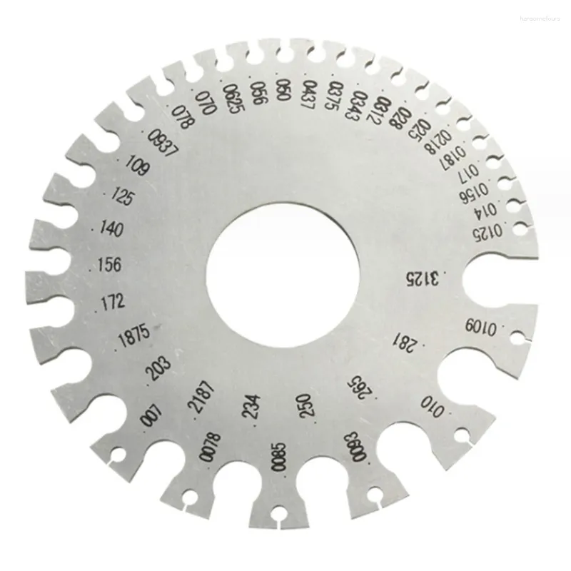 Measuring Tools Stainless Steel Center Finder Round SWG Wire Gauge Ruler Diameter Tool Millimeter Hand