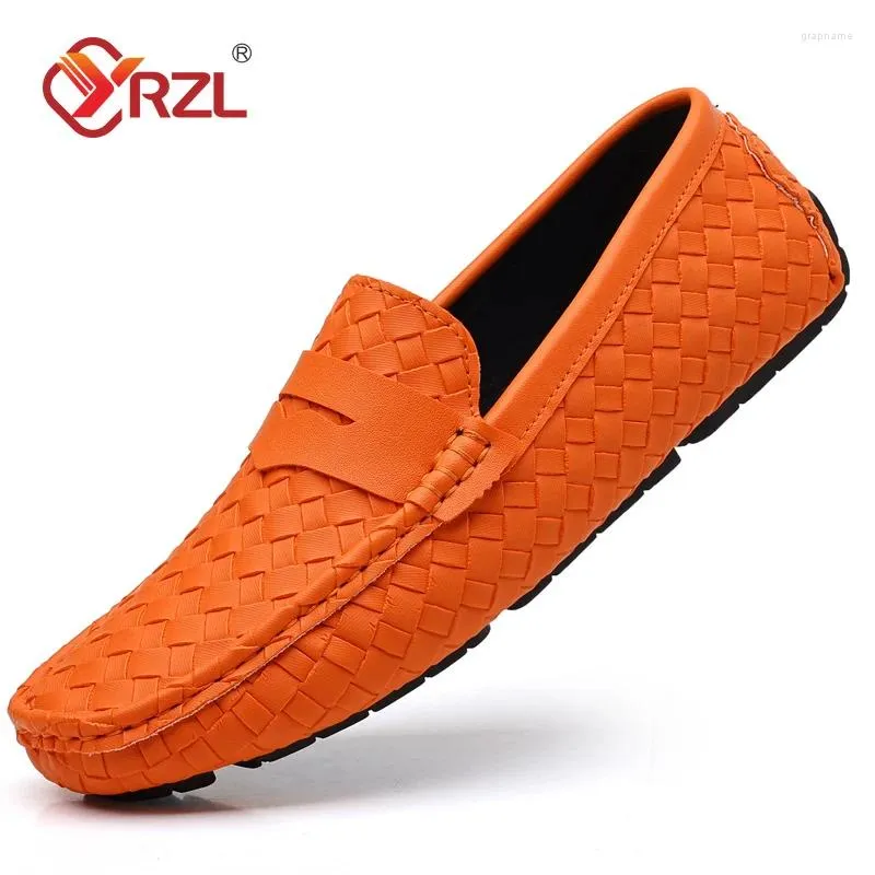 Chaussures décontractées Yrzl MANIQUES HOMMES MAIN MAINMATED CUIR DU TRAVAIRE DES MOCSINS LUXE MOCCASINS CONSTANTS POUR TAILLE 38-48