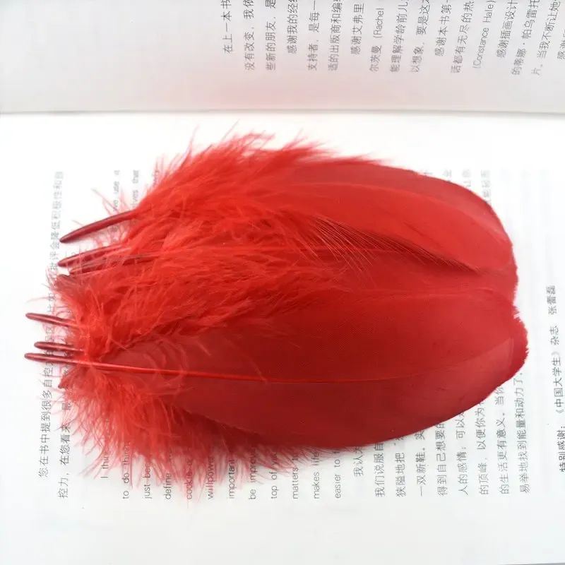 Wholesale Natural Goose Feathers Crafts Jewelry Making Colorful Feather Party Decorations DIY Home Plumas Accessories 13-18cm