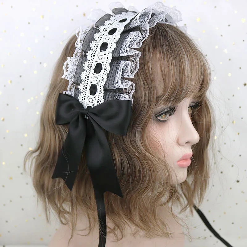 Tierhaarband Mit Ohren – Schwarz, Plüsch, Für Frauen & Mädchen, Cosplay, Lolita & Party, 10x17x18 Cm