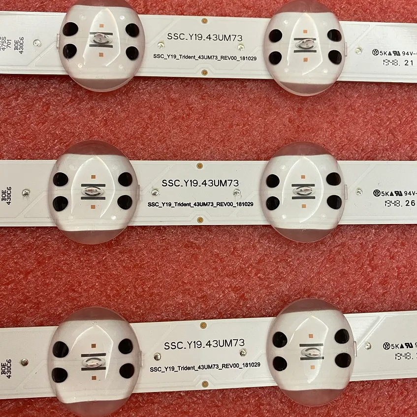 3-Pack 43 TV LED Backlight Strip Replacement for LG 43UM7400PLB ...