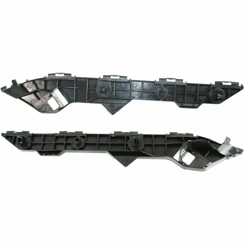 Front Bumper Retainer Bracket Set For 2009-2010 Toyota Corolla - Left & Right Black Plastic