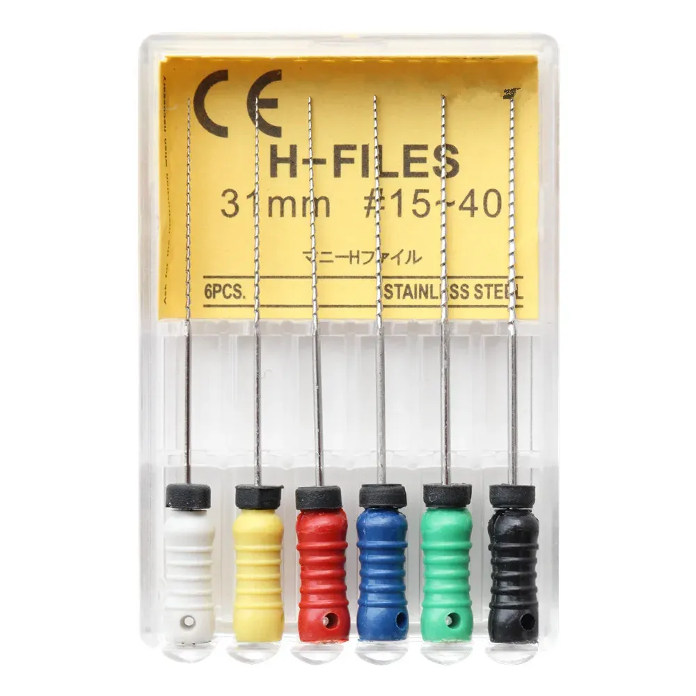 10 pacotes Dental-Files H Files endodônticos do canal raiz Hedstroem (uso manual) 21/2013m SST Endo Files Instruments Dentistry Products