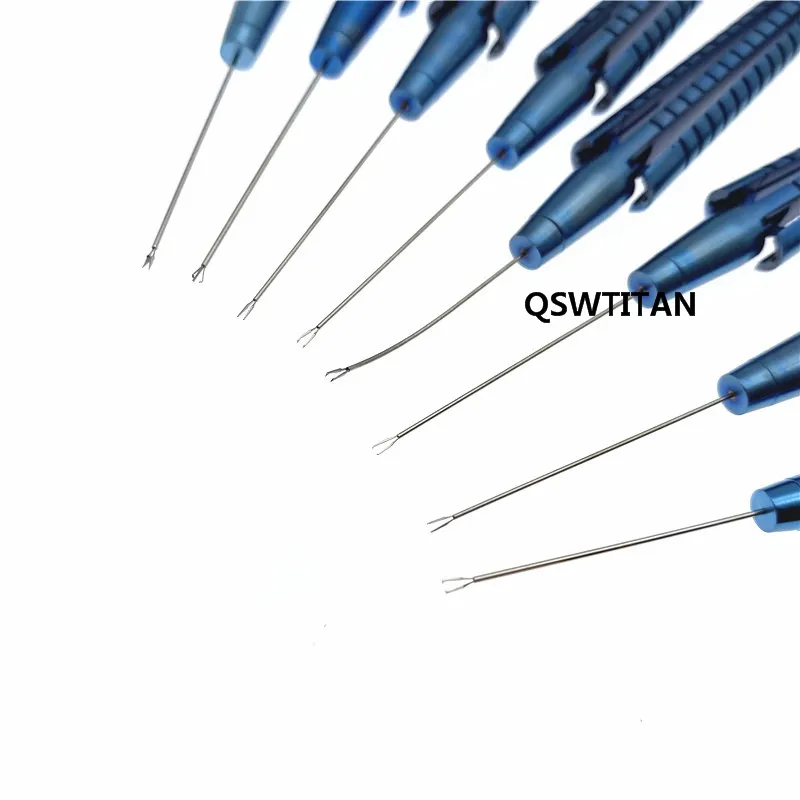 Titanium Capsulorhexis Tweezer Ophthalmic Forceps 23G/25G Intraocular Virtreo-Retinal Ophthalmic Micro Instruments