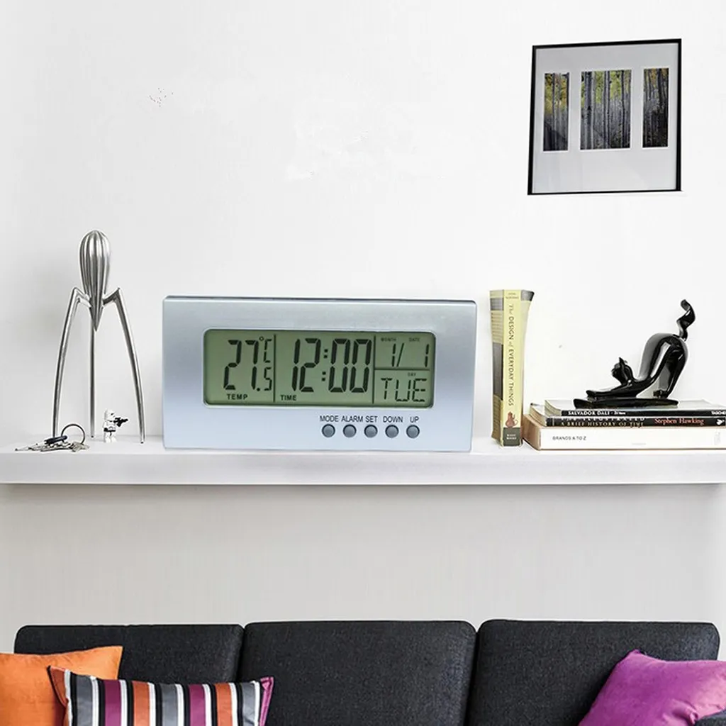 Multifunctional Desktop Clock LED Electronic Alarm Clock with ...