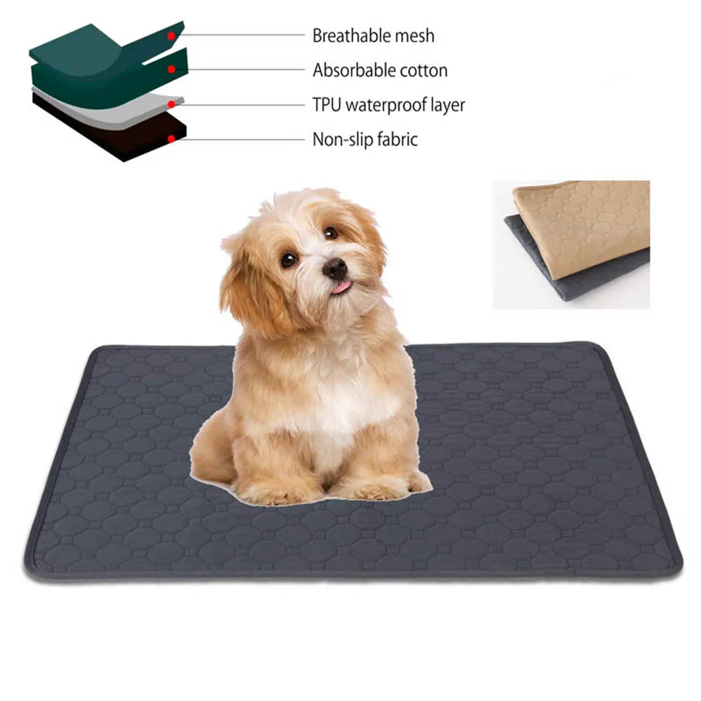 ZK30 Anti-slip Dog Pee Pad Deken Herbruikbare absorberende luier Wasbare puppy trainingskussen Pet Pet Bed urinemat