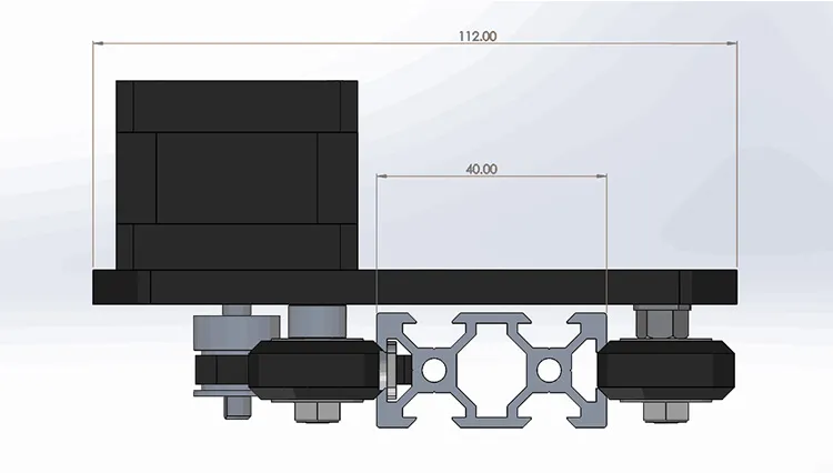 17HS3401S NEMA17 MOTORE SPEPPER HPV2 V-SLOT Attuatore lineare Modello lineare di viaggio effettivo 100-350mm per kit router 3D stampante