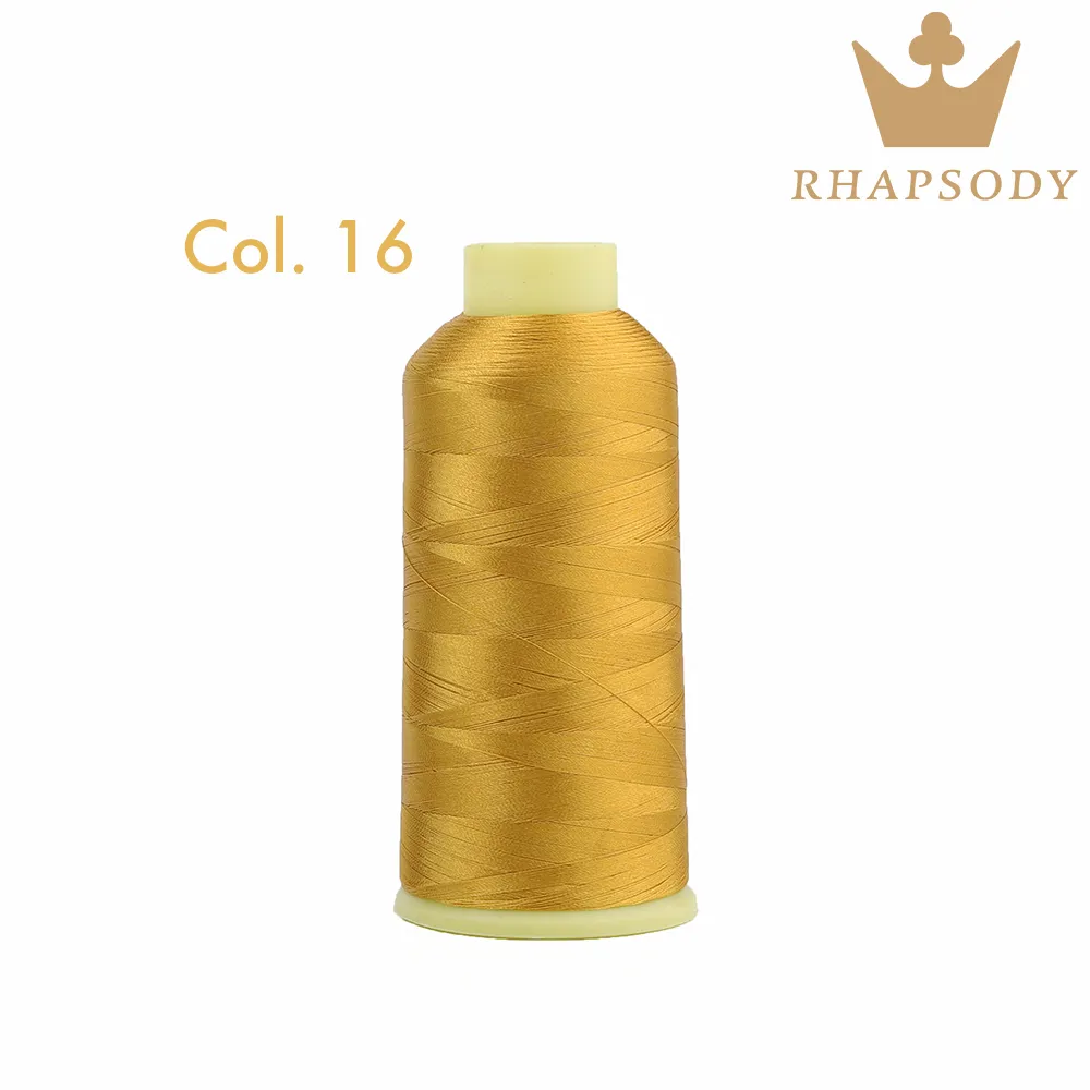Rhapsody Thread Rhapsody 5000M 40WT 120D2 Polyester Embroidery Thread for Brother ...