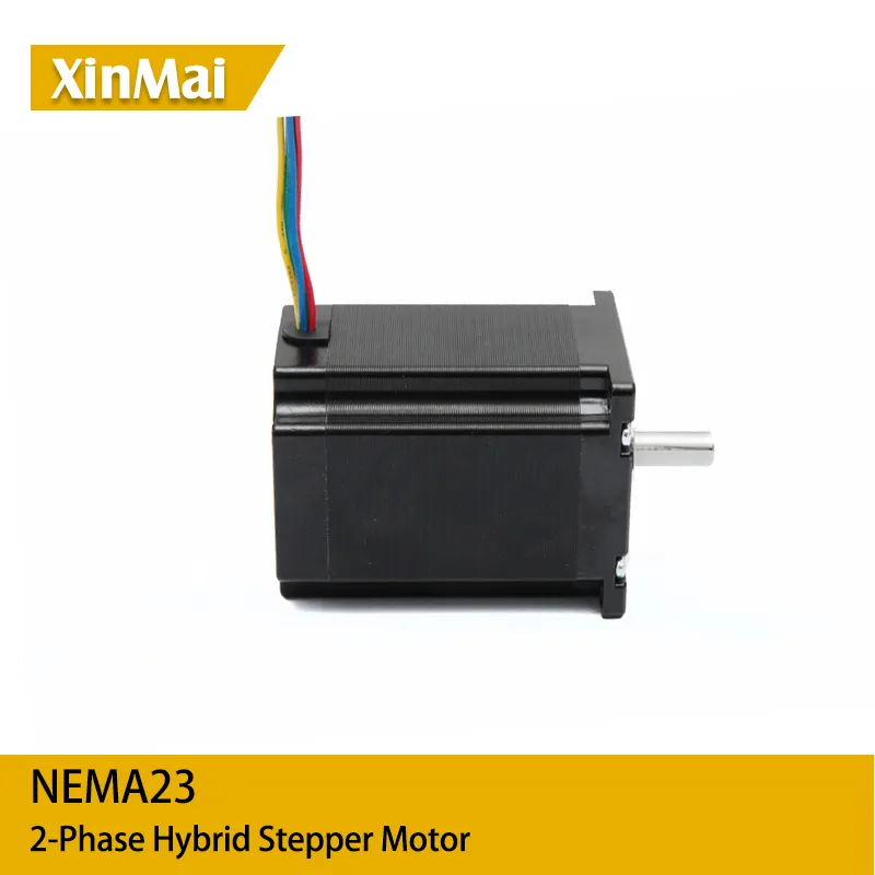 50 pcs 57mm Nema 23 Stepper motor 82 mm body length 2.2 N.m torque from China low price 315Oz-in for CNC Router ventilator