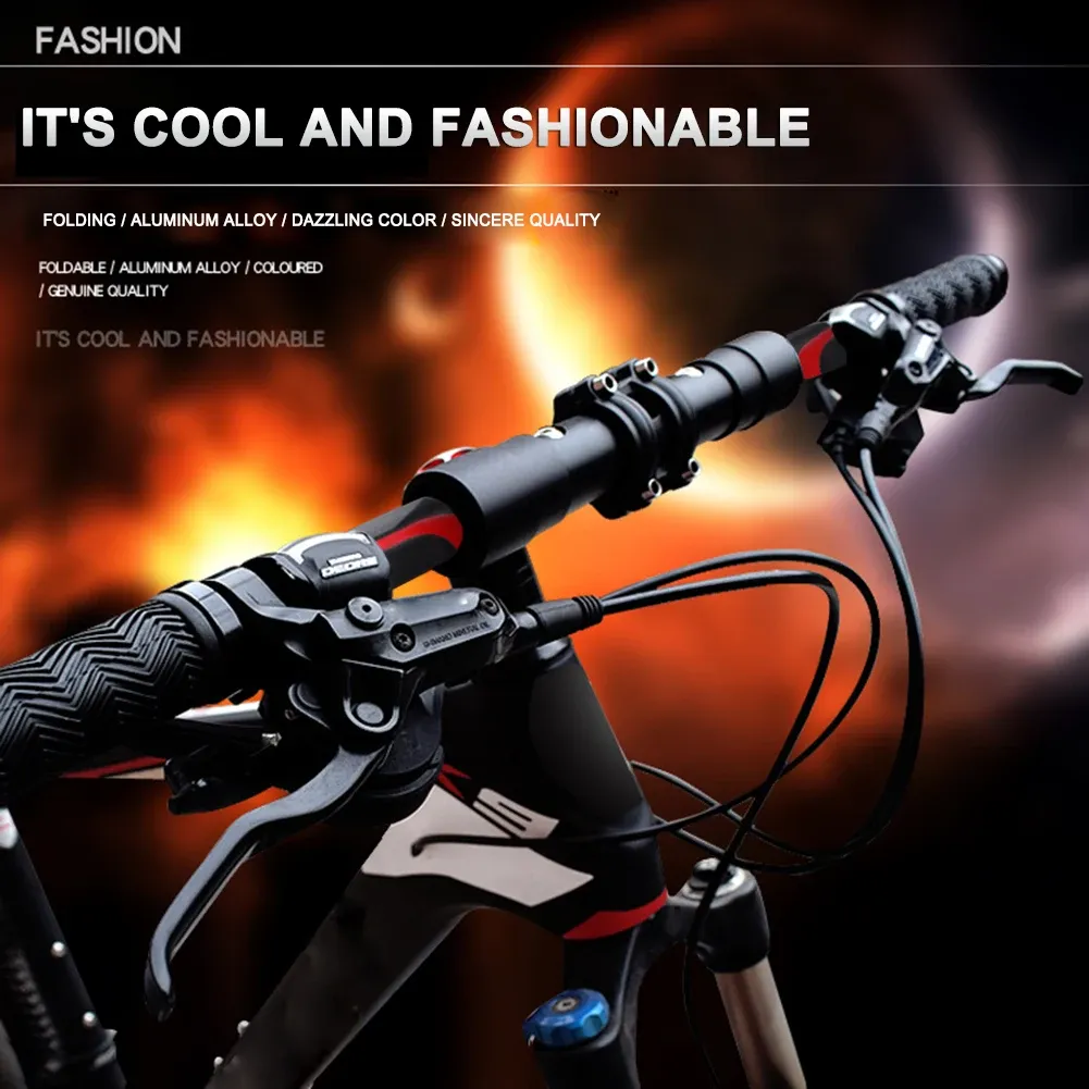 Bike pieghevole in lega di alluminio in lega per biciclette elettriche manubrio da 25,4 mm MTB Mountain Bike Huoman da manubrio pieghevole piatto 560 mm 660 mm